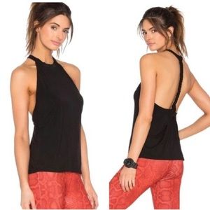 Lover + Friends braided racer back tank